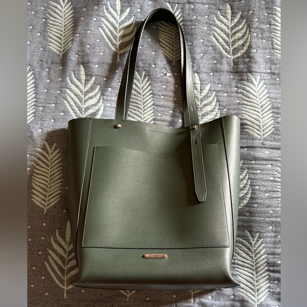 Rebecca Minkoff Stella North South Tote, leather, green, excellent condition